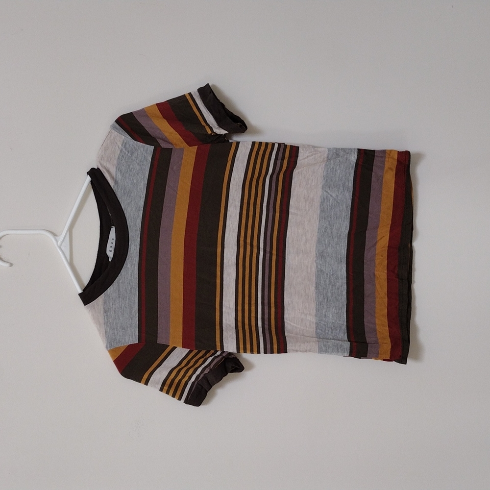 Gaze XS Fall Color Stripe Shirt